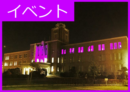 【イベント】女性に対する暴力根絶を目指すパープルライトアップについて（2020年11月19日終了）